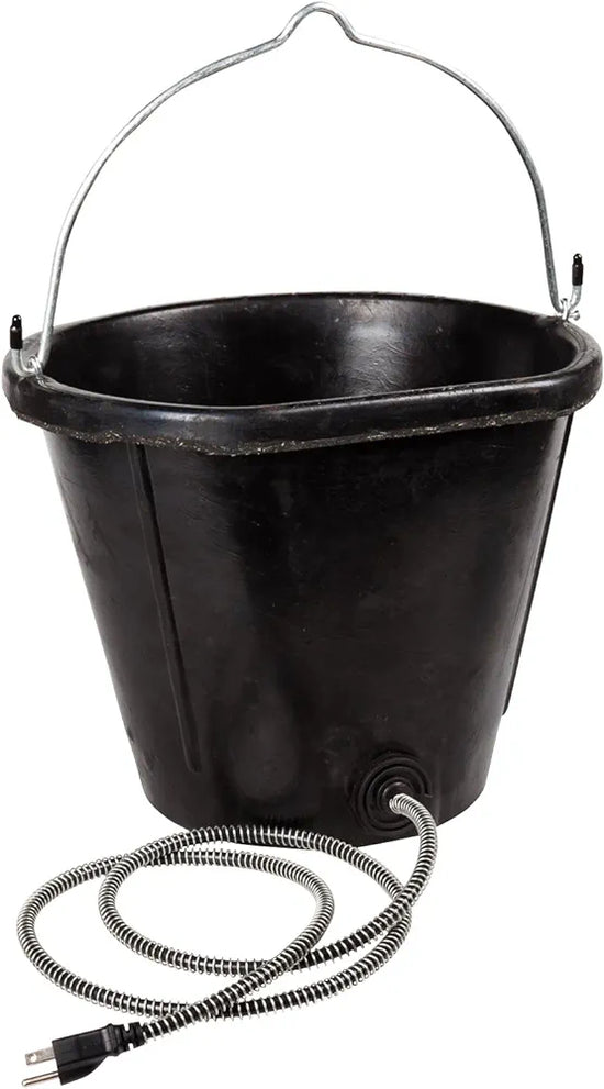 4.5 Gallon Heated Rubber Flat-back Bucket (18 qt.) 4.5 Gallon Heated Rubber Flat-back Bucket (18 qt.)