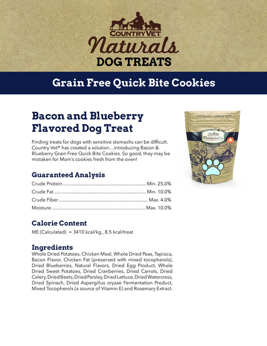 Country Vet Naturals Quick Bite Grain Free Cookies Country Vet Naturals Quick Bite Grain Free Cookies