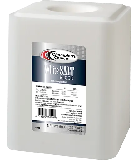American Stockman Plain White Salt Block American Stockman Plain White Salt Block