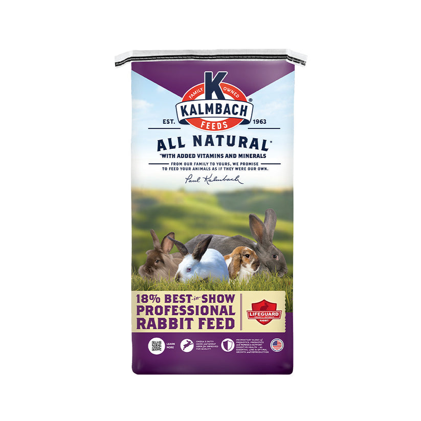 Kalmbach 18% Best-in-Show Rabbit Pellet 50 lb bag