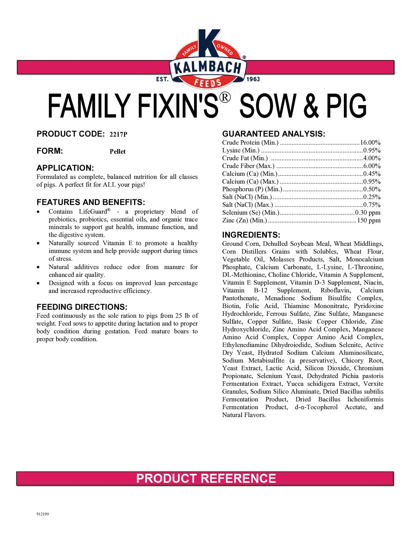 Family Fixin's® (Sow & Pig)