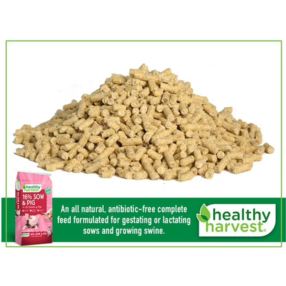 Healthy Harvest 16% Sow & Pig Pellet Feed, 40 lb Bag