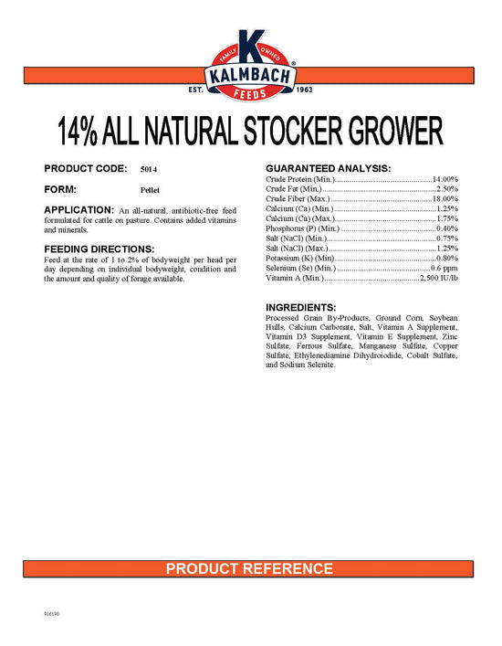 14% Kalmbach Beef Stocker Grower