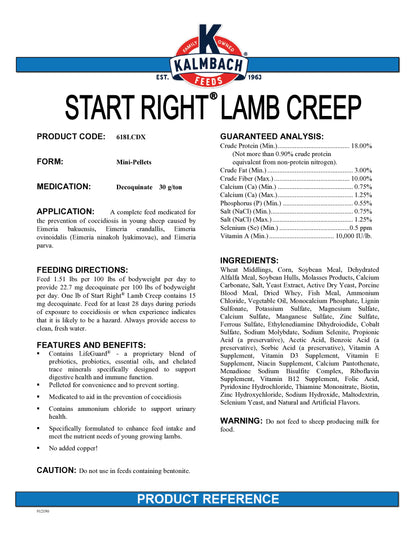 Start Right Lamb Creep