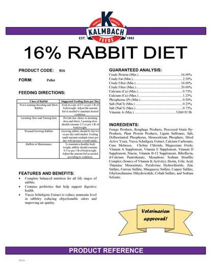 16% Rabbit Feed