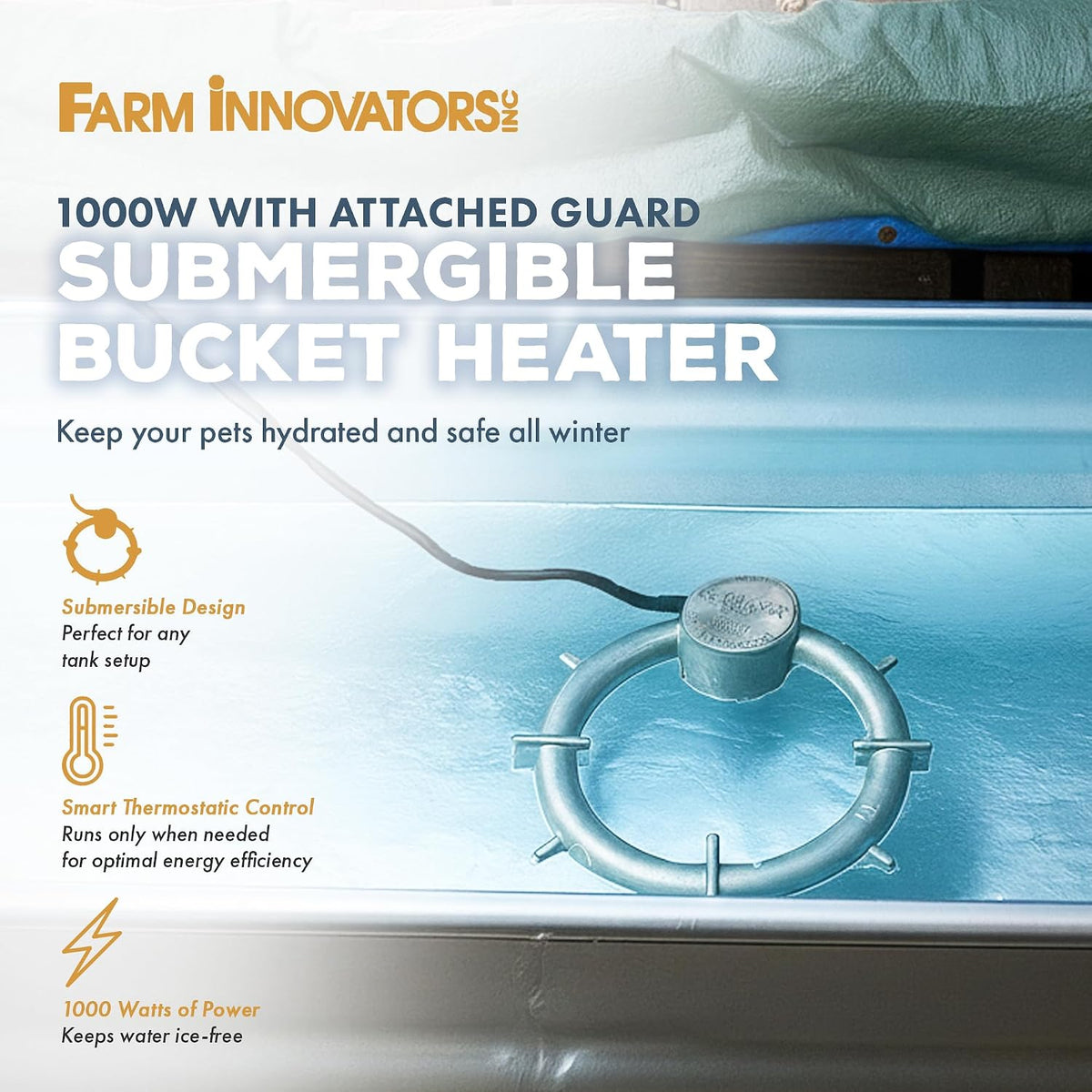 1000 watt Submergible Bucket Heater