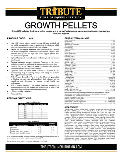 Tribute Growth Pellet 16%