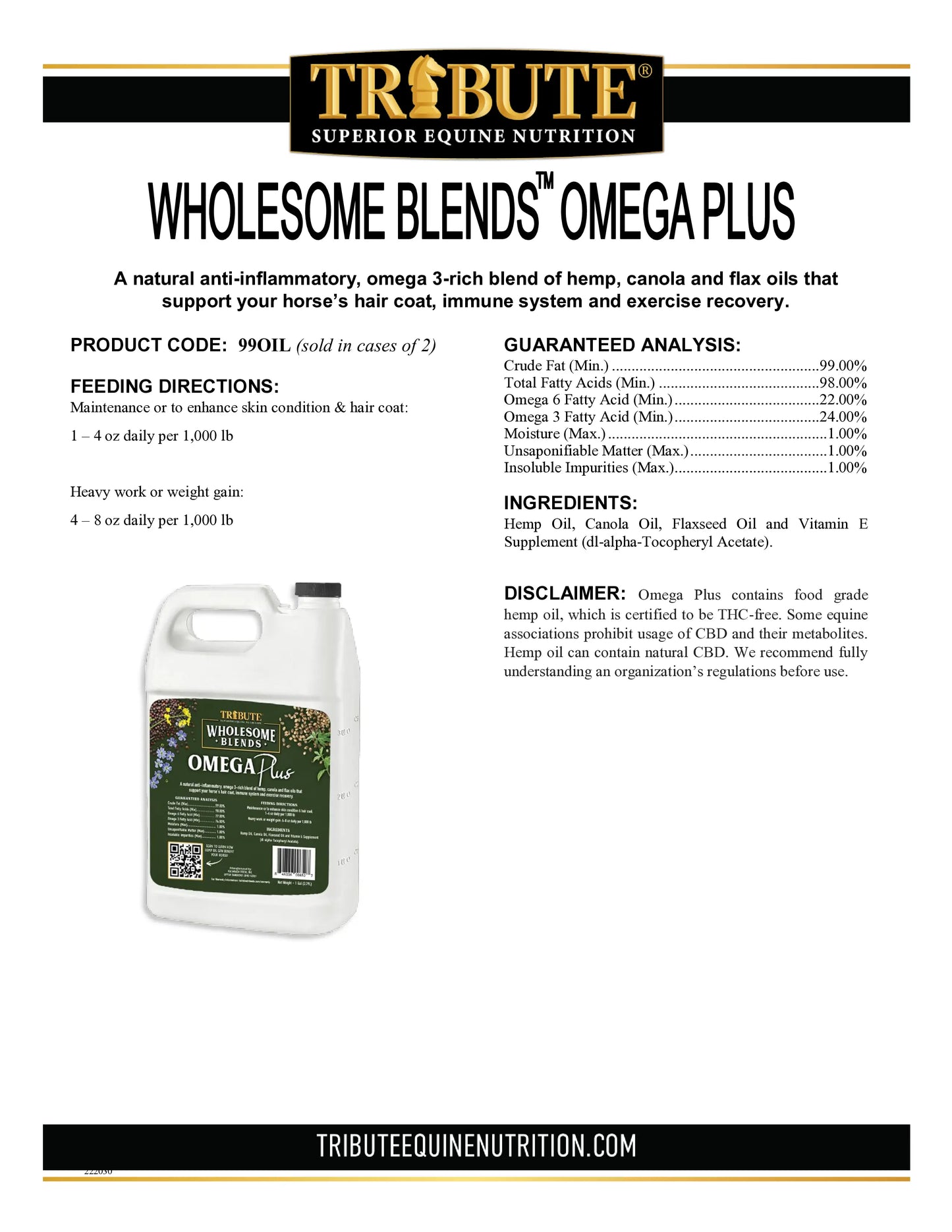 Wholesome Blends® Omega Plus