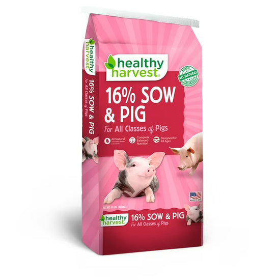 Healthy Harvest 16% Sow & Pig Pellet Feed, 40 lb Bag