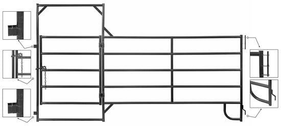 Medium Duty Walk-through Panel Gates