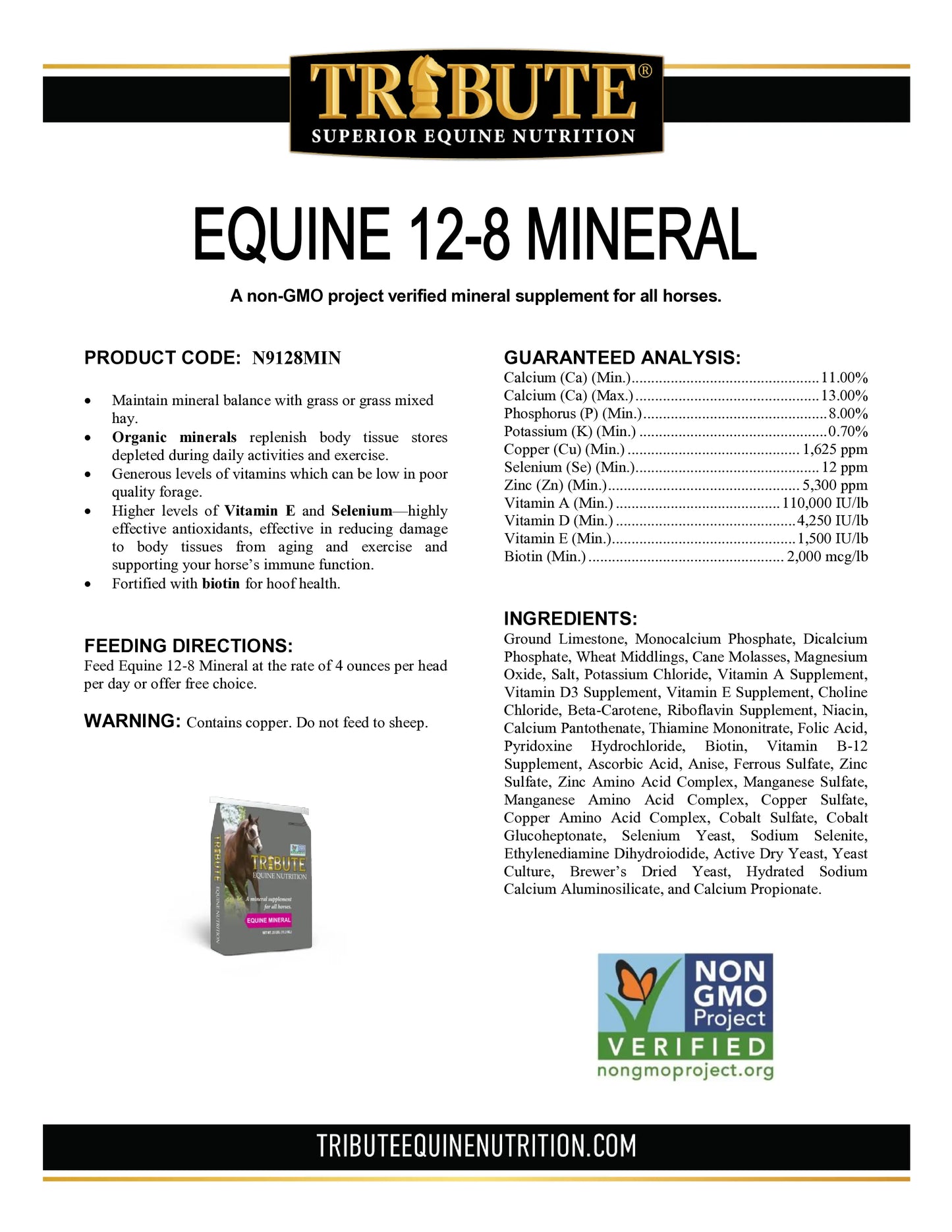 Equine 12-8 Mineral