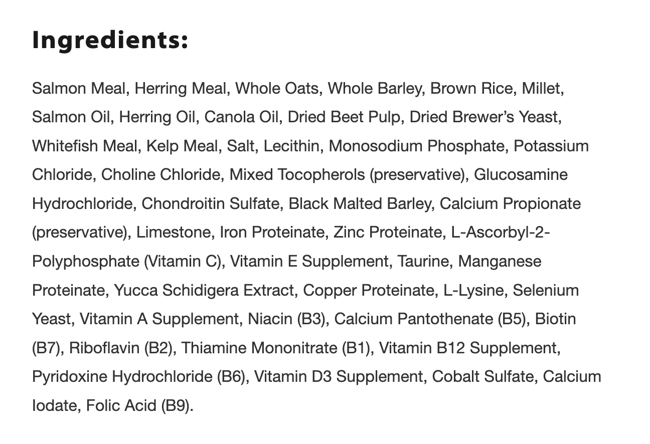 Inukshuk Marine 26/16 Dog Food