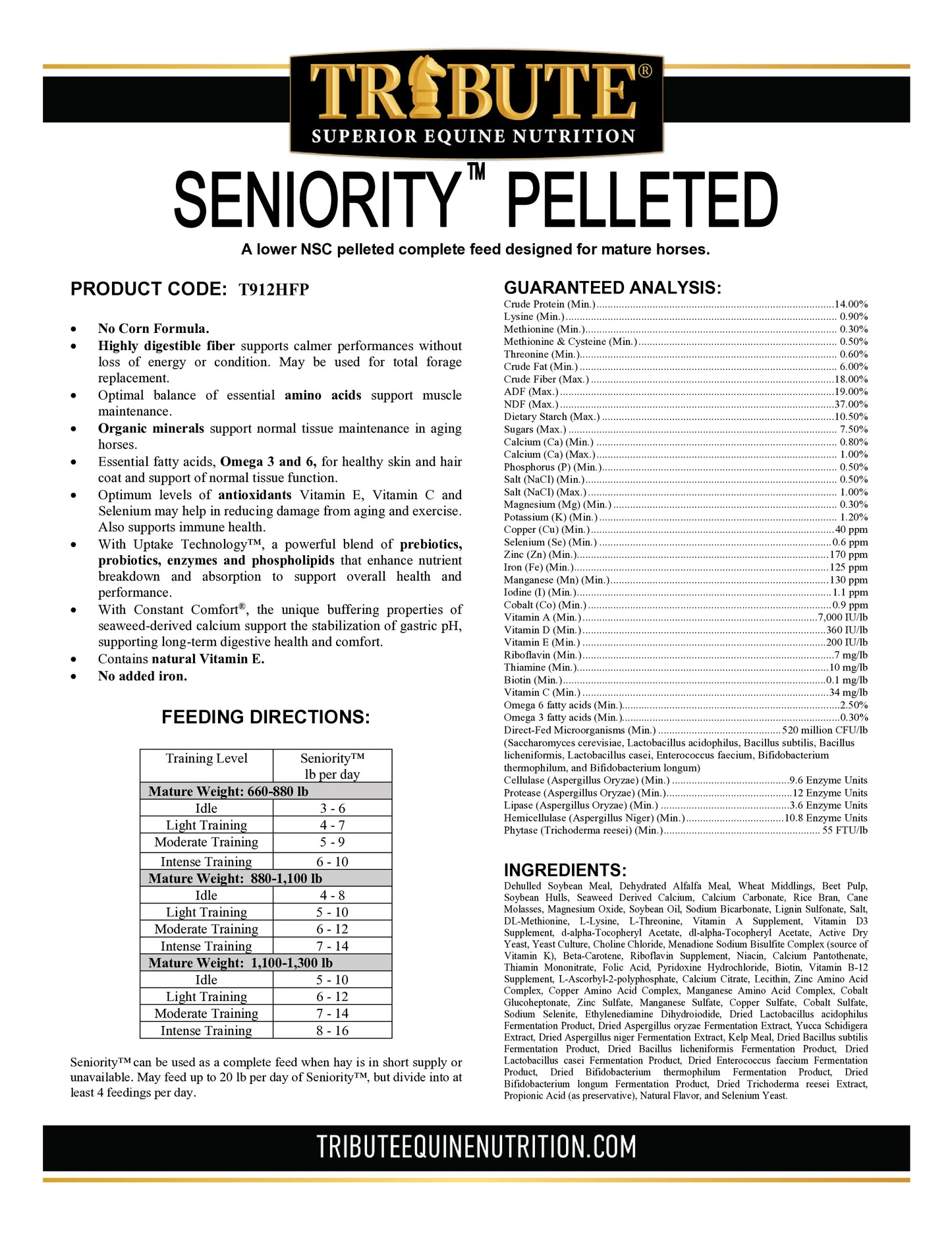 Seniority® Pellet