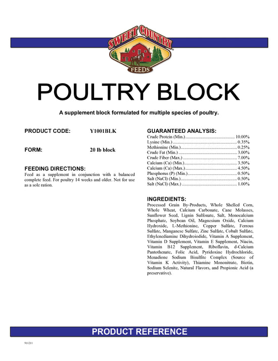 Sweet Country® Poultry Block
