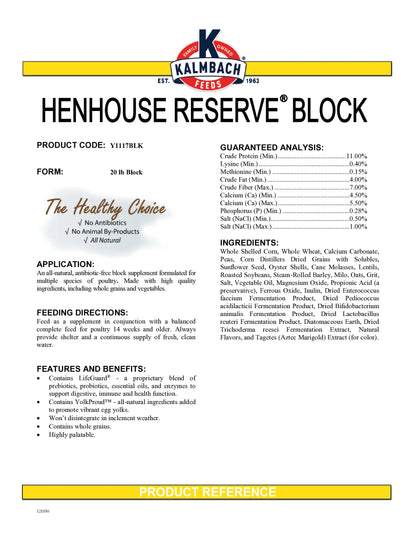 Henhouse Reserve® Supplement Block
