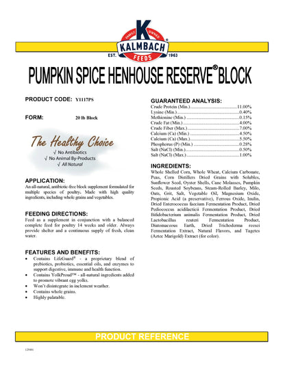 Pumpkin Spice Henhouse Reserve® Block
