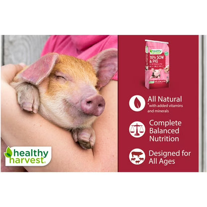 Healthy Harvest 16% Sow & Pig Pellet Feed, 40 lb Bag