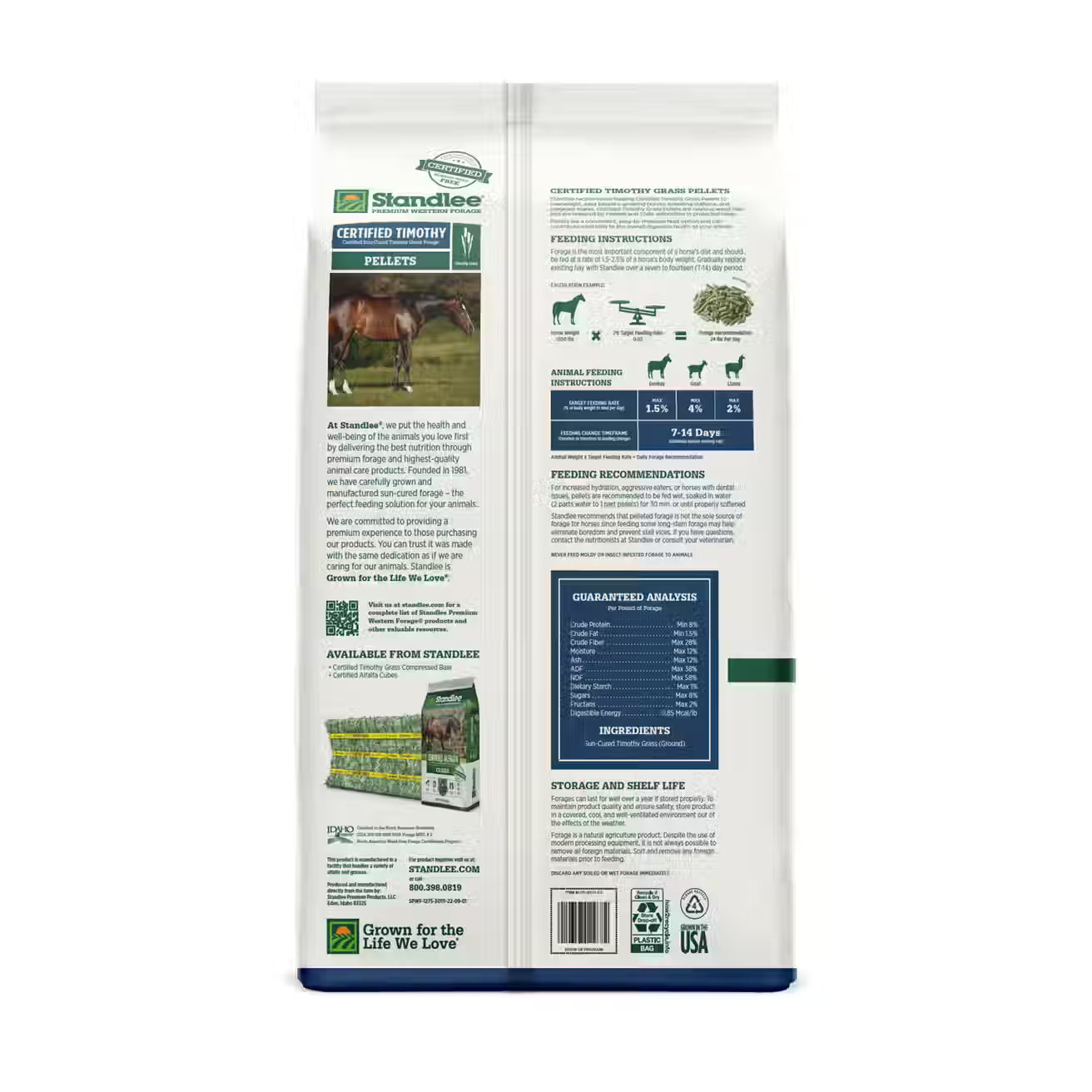 Standlee Certified Timothy Grass Pellets