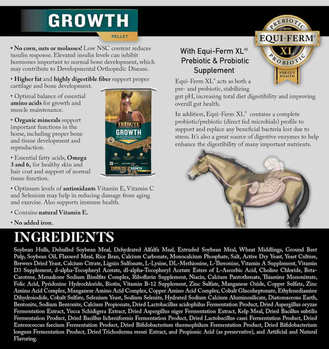 Tribute Growth Pellet 16%